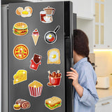 Copkim 30 Pcs Diamond Art Magnets Easy Diamond Painting Magnet Kits for Adults Kids DIY Fridge Home Decors(Food) Copkim