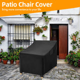 WLEAFJ Outdoor Chair Covers Waterproof, Black Lawn Patio Furniture Covers, Heavy Duty Wicker Garden Sofa Chair Cover, 2 Pack - 30" W x 37" D x 31" H WLEAFJ