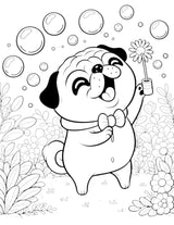 Cute Dogs Coloring Book for Kids Ages 4-8: Adorable Cartoon Dogs & Puppies WoodArtSupply