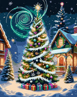 GOUGOUFAFA Christmas Tree Paint by Numbers Kit for Adults- Christmas Tree Paint by Numbers Kit for Adults Beginner, Adult Paint by Number Kits on Canvas Arts Crafts for Adults(16 x 20 Inch) GOUGOUFAFA