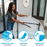 Lifetime Light Commercial Fold-in-Half Round Table, 4-Foot Lifetime