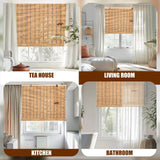 CSBWDLT Bamboo Blinds Roman Bamboo Curtains Roller Shades for Interior Windows,Roll Up Blinds Indoor Outdoor Patio 36" W x 72" H CSBWDLT