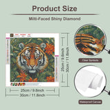 Anuver Full Drill Diamond Art Kits for Beginner, Tiger 5D Diamond Painting Kits for Home Wall Decor, 12x12 Inch, Diamond Gem Kits for Adults Anuver