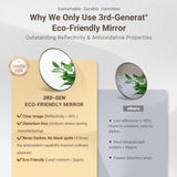 QueenFun Brushed Nickel Bathroom Mirror, 24x36 Inch Beveled Framed Bathroom Mirror Anti-Rust, Brushed Nickel Metal Frame Bathroom Vanity Mirror for Wall, Vertical/Horizontal Wall-Mounted Mirrors QueenFun