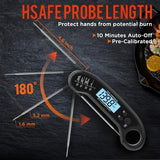 Meat Thermometer Digital, Instant Read Meat ThermometerI for Grill and Cooking, Waterproof Food Thermometer for Kitchen and Outside, BBQ, Turkey, Candy, Liquids, Beef ROUUO