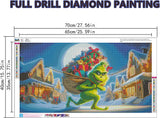 Large Diamond Painting Kits for Adults,Christmas Diamond Art Kits for Beginner,5D DIY Cute Diamond Art Painting Crystal Rhinestone Art and Crafts for Christmas Gifts and Home Wall Decor 16X28 Inch Apcufir