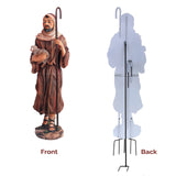 Shepherds, Donkey and Kneeling Camel for Outdoor Christmas Nativity Scene 48" - Colorful High Res Lifelike Printing on Sturdy 22 Gauge Flat Coated Metal, Windguard Bracing, Easy to Set Up THREE KINGS GIFTS THE ORIGINAL GIFTS OF CHRISTMAS