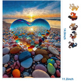 Wooden Puzzle for Adults, Wooden Jigsaw Puzzles for Adults, Unique Wood Animal Shaped Puzzles Adult with Exquisite Wooden Box (11.2 x 14.9in, 191pcs) Jozutoyz