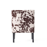 Christopher Knight Home Kassi Fabric Accent Chairs, 2-Pcs Set, Milk Cow Christopher Knight Home