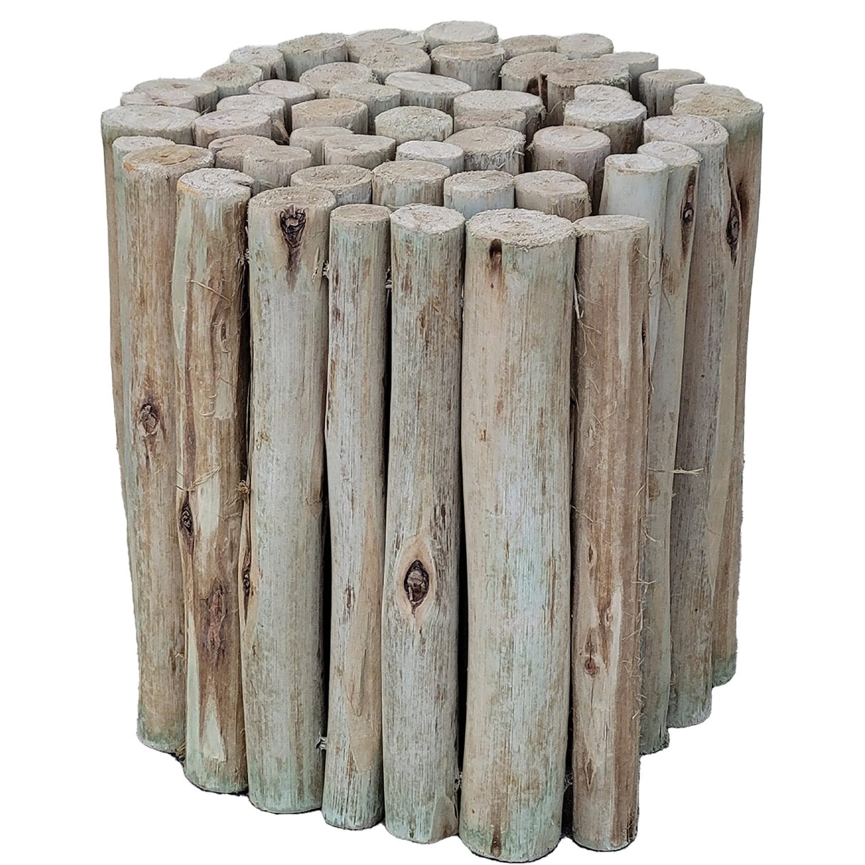 Backyard X-Scapes Natural Eucalyptus Wood Solid Log for Garden Border Edging Landscaping Borders Lawn 72 in L x 12 in H x 1.25 in D Backyard X-Scapes