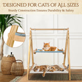 Handy Hound Cat Hammock Bed – The Premium Choice in Cat Beds for Indoor Cats Washable for Ultimate Comfort. 26" L x 21" W x 32" H Handy Hound
