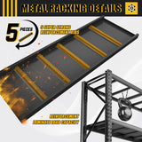 PRESTELION 67" W Garage Shelving 8500LBS Heavy Duty Storage Shelves,Adjustable 3 Tier Metal Shelves, Garage Storage Shelving and Pantry Industrial Shelf Utility Rack, 67" W x 20" D x 63" H PRESTELION