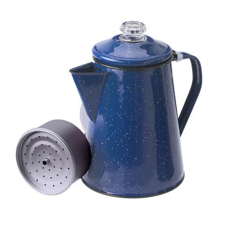GSI Outdoors Percolator Coffee Pot | Enamelware Campfire Coffee Boiler Kettle for Outdoor Camping Cookware, Cabin, RV, Kitchen, Hunting & Backpacking GSI Outdoors