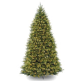 National Tree Company Pre-Lit Artificial Full Christmas Tree, Green, Dunhill Fir, Dual Color LED Lights, Includes PowerConnect and Stand, 12 Feet National Tree Company