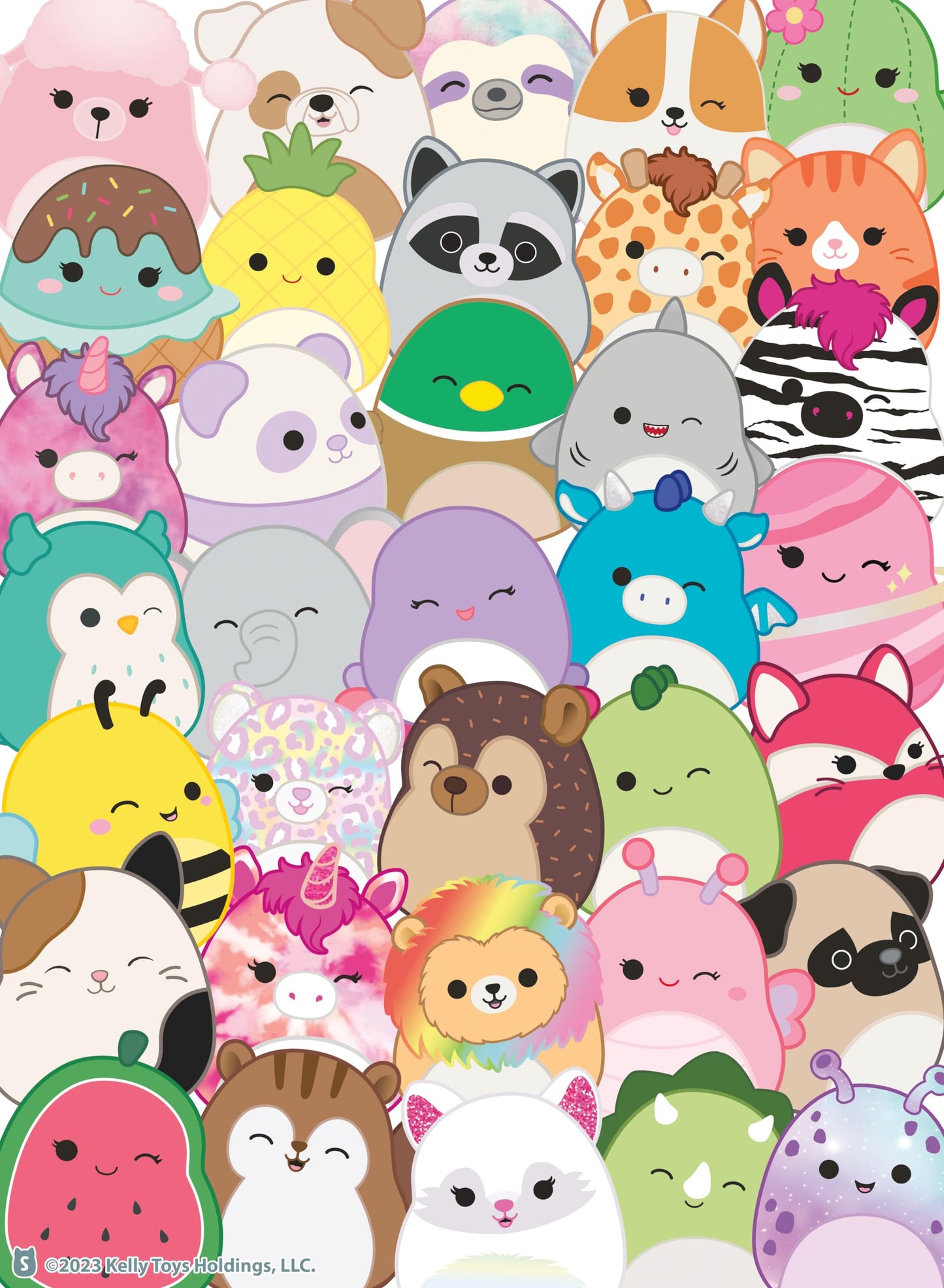 Buffalo Games - Squishmallow - Squishmallows - Buddies - 100 Piece Jigsaw Puzzle for Families -Challenging Puzzle Perfect for Game Nights - Finished Size is 15.00 x 11.00