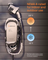 32 Amp Plug-in Smart EV Charger - Enphase IQ 40 with NEMA 14-50 Plug, 7.7kW Power, 240V, 5-Year Warranty, Wi-Fi Connected, Safety Certified, 25ft Cable & Ruggedized J1772 Connector Enphase Energy