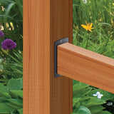 Nuvo Iron RH24B Steel 2" x 4" Rail Hanger Bracket, 1 Count (Pack of 1), Black Nuvo Iron