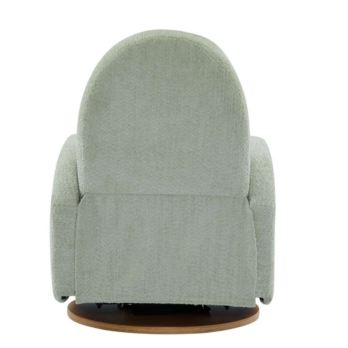 Christopher Knight Home Sidney Boucle Fabric Upholstered 360° Swivel Chair, Push-Back Recliner, Solid Wood Glider Recliner with Rotation, Living Room Lounge Chair, Adjustable Backrest, Greyish Green Christopher Knight Home