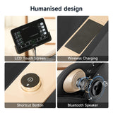 Real Relax 4D SL Track Massage Chair Full Body and Recliner with Zero Gravity, Bluetooth Speaker, Thai Stretch, Heating, Foot Massage and Shortcut Button, PS5100 Black Real Relax