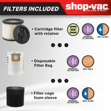 Shop-Vac 5922805 Wet/Dry Vacuum, Black Shop-Vac