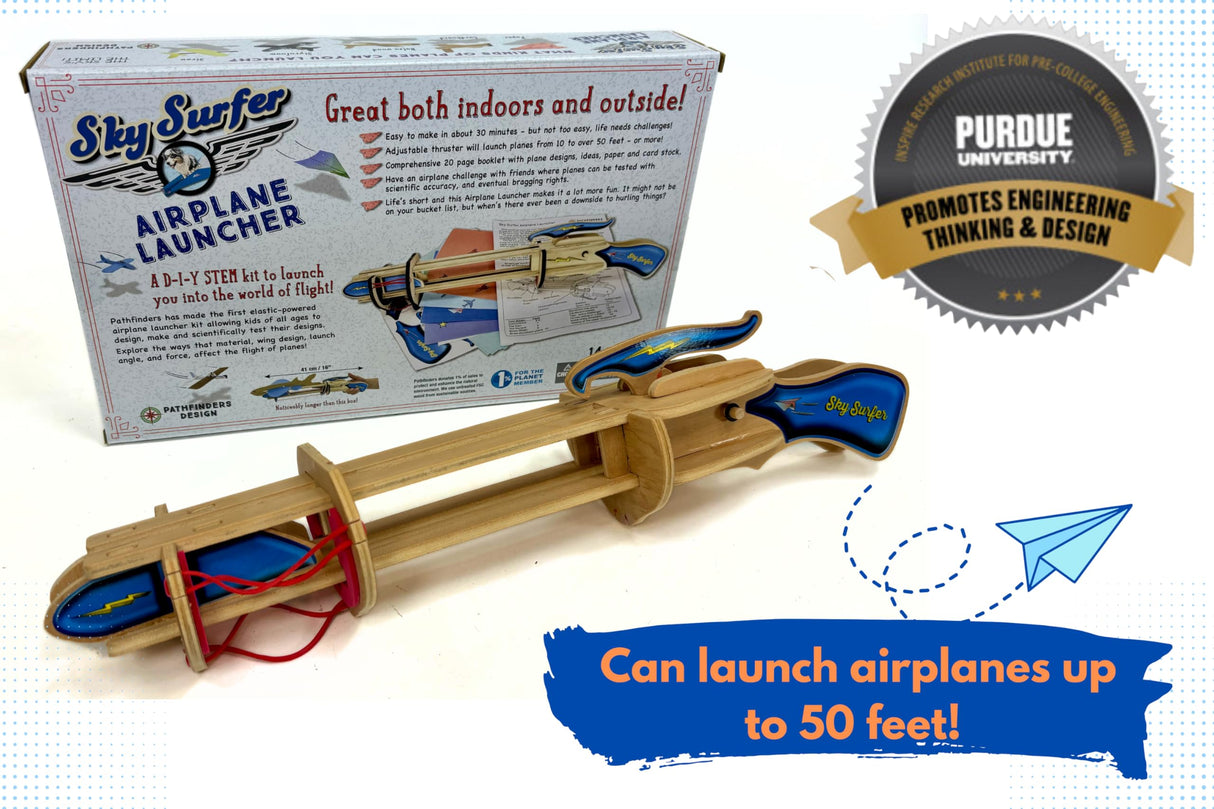 PATHFINDERS STEM Kit – Paper Airplane Launcher | Science Kits for Kids Age 12-14 | stem Toys Age 12-14 Physics Toys | Kids Engineering kit | Learning Resource Pathfinders