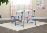 SD Studio Designs Project Center, 55126 Craft Table Play Desk with Bench, Blue SD STUDIO DESIGNS