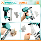 23 Gauge Pin Nails Headless Pins Nails 7 Sizes Assorted Galvanized Brad Nails 2/5 Inch to 1 Inch, Pin Nails for Molding Cabinetry Building Assembly, 3500 Pieces (Stainless Steel) Zhengmy