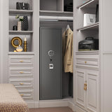 Gun Safe for Rifles and Pistols, 10-15 Large Gun Cabinet Gun Safes for Home Adjustable Rack and Biometric Fingerprint Locking Cabinet, Fireproof, No Assembly Required (11.81"D x 13.78"W x 57.09"H) Notmise