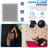 Portable Blackout Curtains (60" x 80") - Travel Blackout Curtains for Baby Nursery w/Stars - Portable Blackout Shades w/UV & Thermal Protection - 20 Stick on Suctions & Velcro Blackout Window Cover Nite Shadez