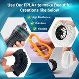 ATARAXIA ART Flexible PLA Filament 1.75mm, 3D Printer Filaments 1Kg/2.2lb Spool, Easy Than TPU Extruder,89A Shore Hardness,Patent Formula, Accuracy +/-.03mm, with Filament Storage Bags, FPLA Sky Blue ATARAXIA ART