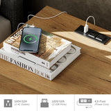 WAMPAT Dressers and Nightstand Set of 4, 94.4 Inches Wood Dresser with 12 Drawers, 2 Pieces Nightstands with Drawers and Charging Stations, Bedroom Furniture Set, Oak Brown WAMPAT