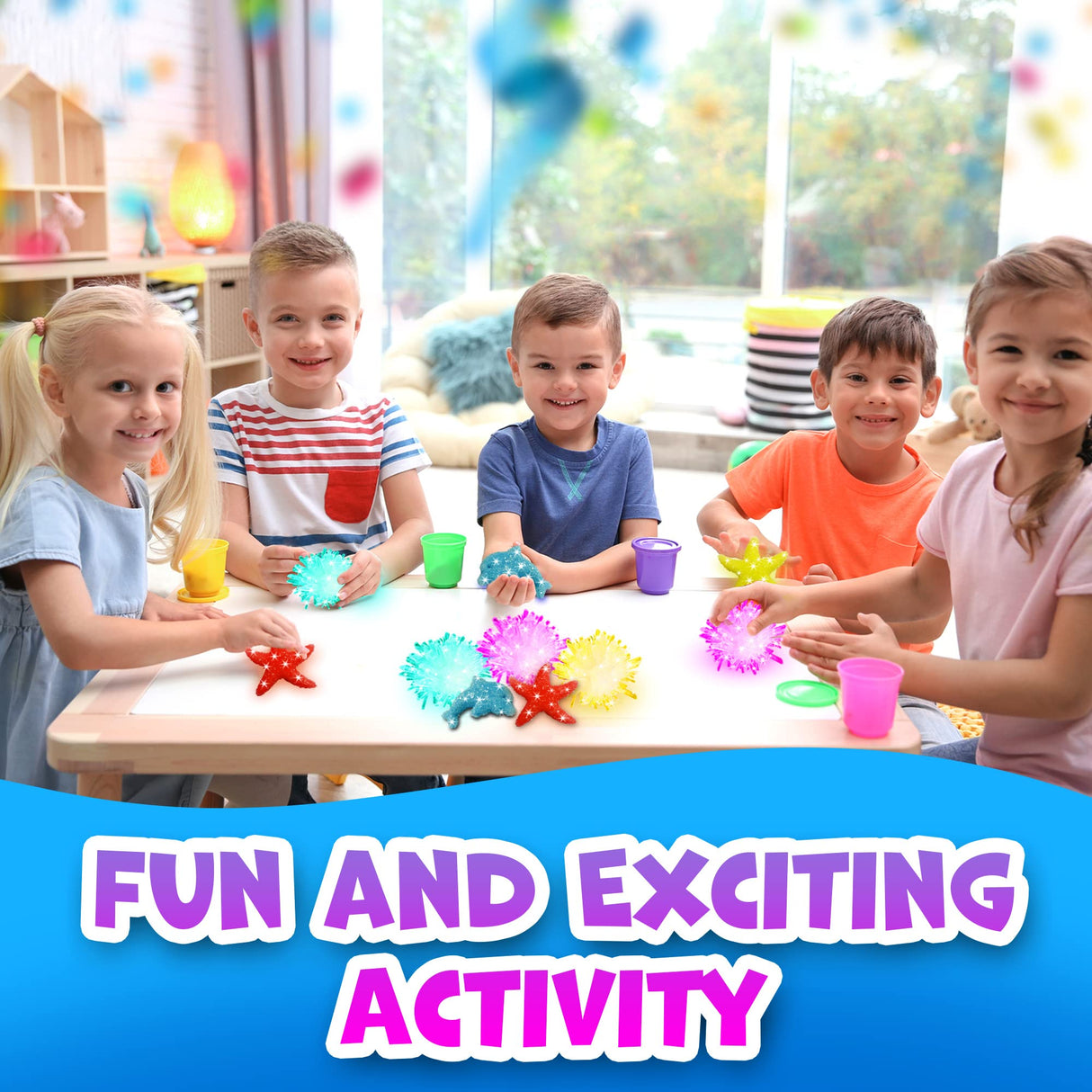 Evviva Sciences Crystal Growing Kit for Kids Science Kit to Make & Grow Rocks, Crystals, Gems – Easy All Inclusive Set – Chemistry, Geology & Learning Experiment Toy – w/eBook ES EVVIVA SCIENCES