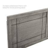 Modway MOD-6221-GRY Archie Full Wood Headboard, Gray Modway