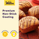 Wilton Perfect Results Non-Stick Mini Loaf Pan, 8-Cavity, 15.2 IN x 9.5 IN x 1.6, Gray Wilton