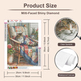 Anuver Cat Diamond Art Kits for Adults, 5D DIY Diamond Painting Kits for Beginners, Full Drill Diamond Painting Kits for Home Wall Decor, 12x16 Inch Anuver
