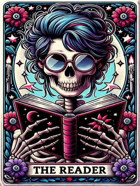 Axquilon Tarot Diamond Art Kits for Adults - The Reader Diamond Painting Kits for Adults Beginner, DIY 5D Full Drill Gem Art for Home Wall Decor 12x16 inch Axquilon