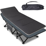 Mopaicot Camping Cot for Adults, Folding Bed with Comfortable Cushion, Tent Portable Sleeping Bed with Carry Bag for Camp, Office Use, Outdoor, Traveling Supports 450 lbs Mopaicot