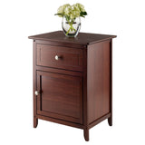 Winsome Wood Eugene Accent Table, Walnut, FURNITURE Winsome