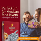 Estrella (7.5 inch) Cast Iron Tortilla Press and Tostonera, Perfect for Mexican Food, Tortillas, Burritos, Quesadillas, Empanadas, and Sopes, Prensa Para Tortillas, Silver Finish universal