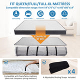 Queen/Full/Full-XL Foam Mattress Vacuum Bag for Moving, Vacuum Seal Mattress Bag with Straps Storage Logic