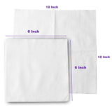 Pantry Value, [500 Count - 6x6 Inch folded] 1-ply White Lunch Napkins - Disposable Absorbent Paper Napkins for Everyday use, Events, Parties (12x12 Inch unfolded) Pantry Value