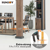 Sunjoy 12 x 14 ft. Hardtop Gazebo with Solar Powered, Cedar Wood Framed Steel Hardtop Gazebo with LED Lighting, Bluetooth Sound and Storage Racks by SummerCove SummerCove