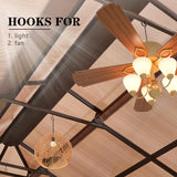 YOLENY 12'x20' Hardtop Gazebo, Outdoor Polycarbonate Double Roof Canopy, Aluminum Frame Permanent Pavilion with Curtains and Netting, Sunshade for Garden, Patio, Lawns YOLENY