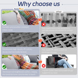 BULEXYARD 10 Piece High Back Wicker Patio Furniture Set with Firepit, All-Weather L-Shape Outdoor Sectional Couch 9-Person, Extra Comfortable Wide Deep Backyard Seating Group with Ottoman, Light Grey BULEXYARD