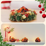 Glooglitter 3 Pcs Flameless Fireplace Lights 3D Artificial Wood Burning Flame with Realistic Log Artificial Fire Flames Simulation Charcoal Flame Lamp for Christmas Home Decor Glooglitter