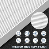 HPA300 HEPA Air Purifier Filter R for Honeywell Air Purifier HPA100/200/300 and 5000 Series, 6 Pack True HEPA Filter Compatible with Honeywell R Filter (HRF-R3 & HRF-R2 & HRF-R1) Cabiclean
