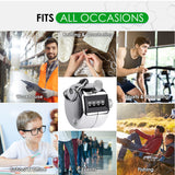 KTRIO Metal Handheld Tally Counter, 4-Digit Number Clicker Counter, Hand Mechanical Pitch Counters for Coaching, Knitting, People, Lap, Fishing, Golf and Row, 1 Pack KTRIO