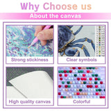 Treff Diamond Painting,Mudflat Blue Crab DIY 5D Diamond Art Painting Kits for Adults Kids Beginners,8 x 12 inches, Ideal Gifts for Family and Friends Treff