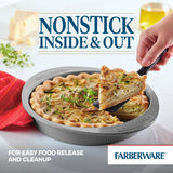 Farberware Nonstick Bakeware Baking Pan / Nonstick Cake Pan, Round - 9 Inch, Gray, 1 Count (Pack of 1) Farberware