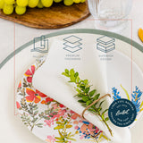 200 Linen-Feel Lunch Napkins - Disposable Cloth-Like Luncheon Paper Napkins - Soft and Absorbent Cloth-Like Napkins For Kitchen, Parties, Weddings, Dinners or Events (Pack of 200) LINTEXT